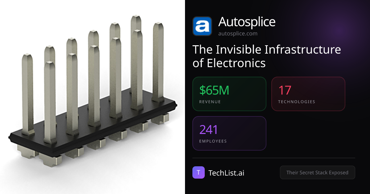 Autosplice: 17 Tools Behind $65M Revenue [2026] | TechList.ai