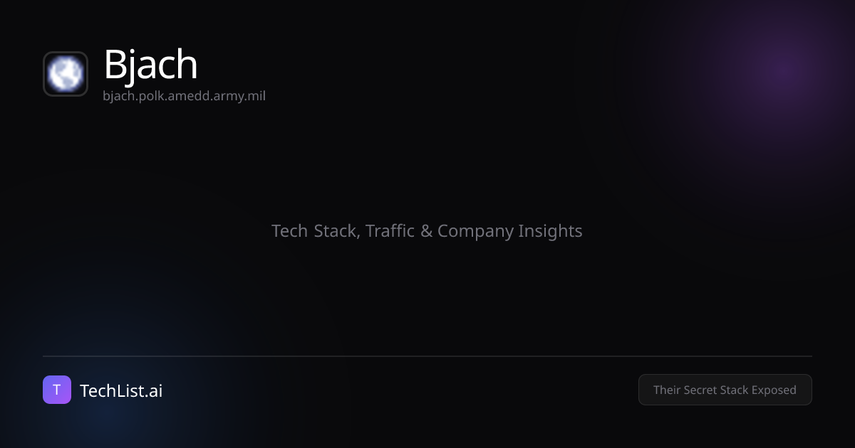 Inside Bjach: Tools, Traffic & Company Data [2026] | TechList.ai
