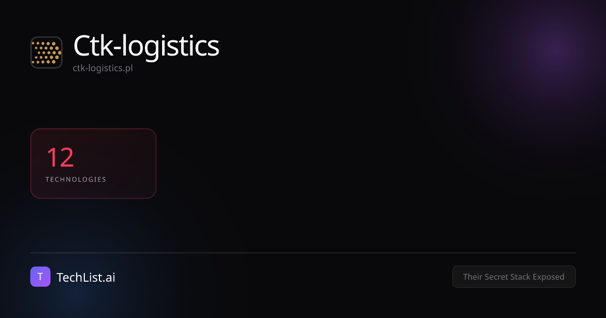Ctk-logistics: 12 Tools Revealed [2026] | TechList.ai