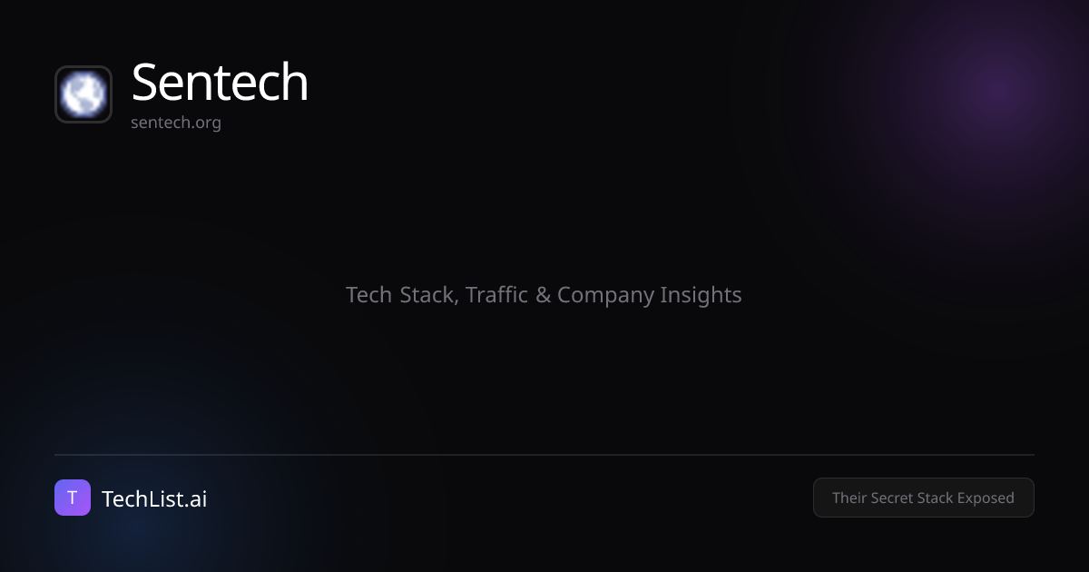 Inside Sentech: Tools, Traffic & Company Data [2026] | TechList.ai